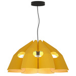 Victoria Pendant - Black / Yellow/ Ash