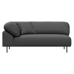 Collar Open End Sofa - Black / Cyber 2101