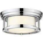 Willow Ceiling Light - Chrome / Clear/ Opal