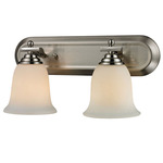 Lagoon Bathroom Vanity Light - Brushed Nickel / Matte Opal