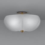 Hana Ceiling Light / Wall Sconce - Lacquered Burnished Brass / Transparent