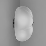 Hana Ceiling Light / Wall Sconce - Black Gunmetal / Transparent