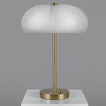 Hana Table Lamp - Lacquered Burnished Brass / Transparent