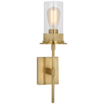 Beza Wall Sconce - Antique Brass / Clear