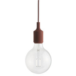 E27 Pendant - White / Deep Red