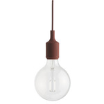 E27 Pendant - White / Deep Red