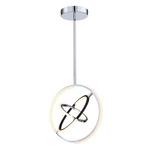 Trilogy Pendant - Polished Nickel / Black