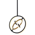Trilogy Pendant - Black / Brass