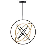 Trilogy Pendant - Black / Brass