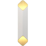 Ako Phase Dim Wall Sconce - Matte White / Gold