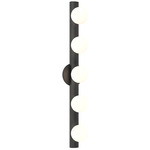 Cabaret Bathroom Vanity Light - Matte Black / White