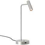 Enna Desk Lamp with USB Port - Matt Nickel