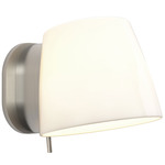 Imari Wall Sconce - Matt Nickel / White