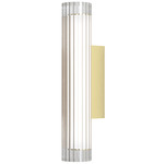 IO Bathroom Vanity Light - Matte Gold / Clear / White