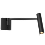 Leda Swing Arm Wall Light - Matte Black