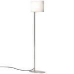 Venn Floor Lamp - Matt Nickel / White