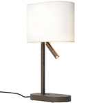 Venn Reader Table Lamp - Bronze / White
