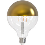 G40 Globe Med Base Half Gold 6W 120V 2700K 90CRI 4-PACK - Half Gold / Clear