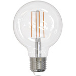 G25 Med Base Filament 8.5W 120V 2700K 90CRI 4-PACK - Clear