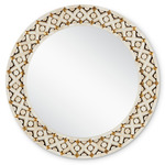 Ellaria Mirror - Brass/ Natural / Mirror