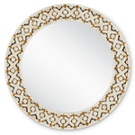 Ellaria Mirror - Brass / Natural / Mirror