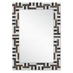 Gentry Mirror - Black / White / Mirror