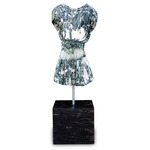 Adara Marble Dress Sculpture - Natural