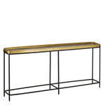 Tanay Console Table - Black / Brass