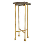Flying Drinks Table - Gold / Natural