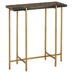 Flying Side Table - Gold / Natural