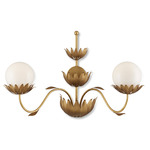 Mirasole Wall Sconce - Gold Leaf / White