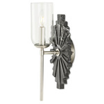 Benthos Wall Sconce - Nickel/ Black / Clear