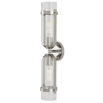 Bonardi Wall Sconce - Polished Nickel / Clear