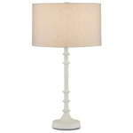 Gallo Table Lamp - Gesso White / Natural Linen