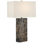 Carina Table Lamp - Brass/ Natural / Off White