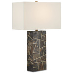 Carina Table Lamp - Brass / Natural / Off White