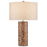 Meraki Table Lamp - Natural Wood / Oatmeal