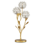 Dandelion Table Lamp - Contemporary Gold Leaf/ Contemporary Silver L