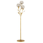 Dandelion Floor Lamp - Contemporary Gold Leaf/ Contemporary Silver L