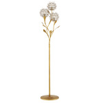 Dandelion Floor Lamp - Contemporary Gold & Silver Leaf