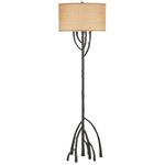 Mangrove Floor Lamp - Bronze / Grasscloth