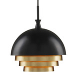 Salviati Pendant - Black / Black / Gold