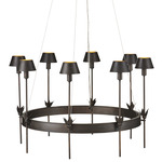 Coterie Chandelier - Bronze Gold