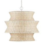 Phebe Tiered  Chandelier - Vanilla / Bleach