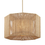 Mereworth Chandelier - Beige / Natural