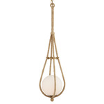 Passageway Pendant - Gold / Natural / White