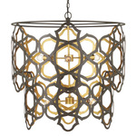 Mauresque Chandelier - Bronze Gold / Gold Leaf