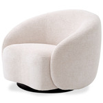 Amore Swivel Chair - Lyssa Off-White / Black