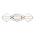 Atomo Bathroom Vanity Light - Chrome / Clear