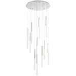 Benicio 11-Light Chandelier - Nickel / Clear